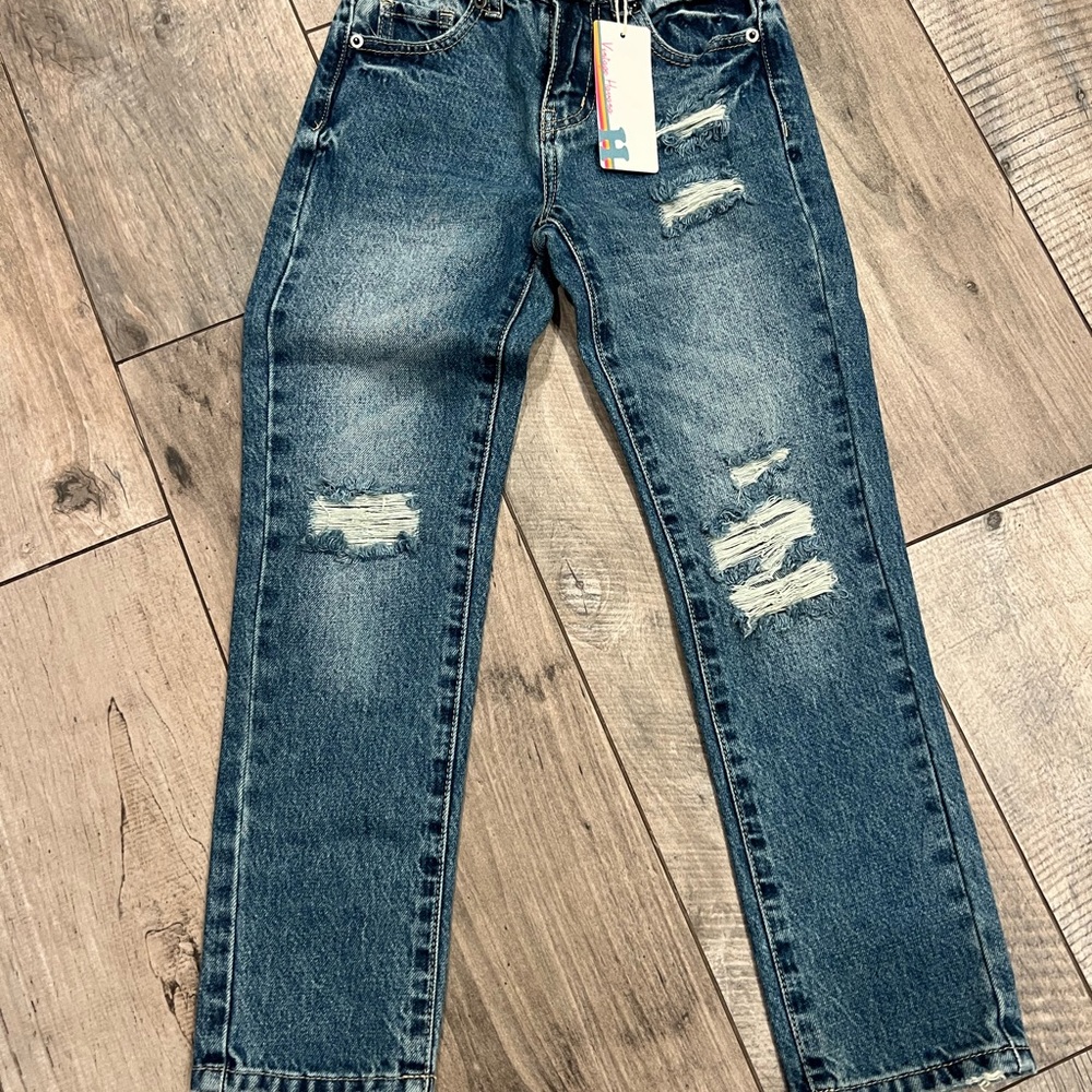 Vintage Havana Distressed Blue Kids Jeans